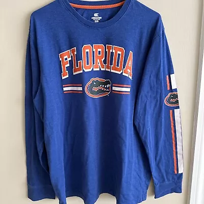 Florida Gator Mens Colosseum Long Sleeve Pull Over T Shirt Blue Size XL • $10