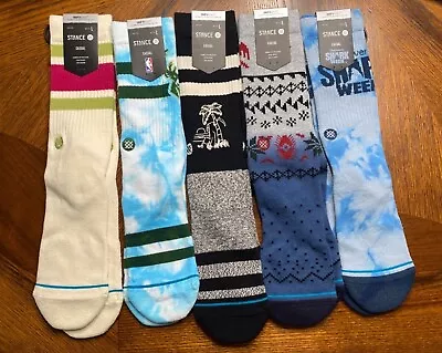 Stance  Casual Crew Socks On Various Styles Size Large New • $17.50