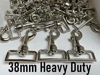 38mm Trigger Swivel Heavy Duty Metal Clips For Webbing Lead Horse Rug Snap Hook  • £9.99