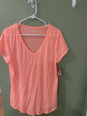 Mudd V Neck Tshirt Orange XL  • $2