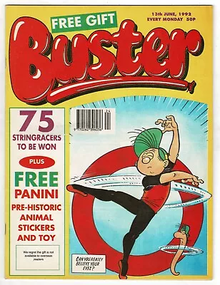 £1 • Buy Buster Comic 13th June 1992 Chalky X-Ray Specs Ivor Lott Leopard Lime Street