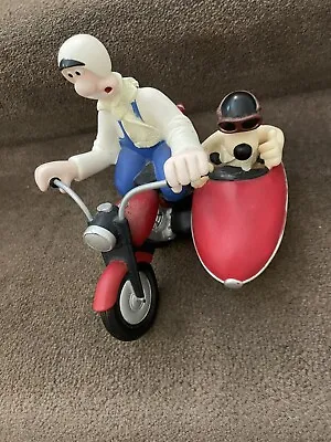 Rare Wallace And Gromit Motorcycle And Side Car Figure / Toothbrush Holder . • £50