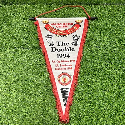 Manchester United The Double 1994 Football Pennant Box 4 • £39.99