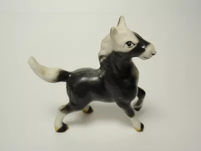 Vintage Miniature Black & White Horse Figurine • $7