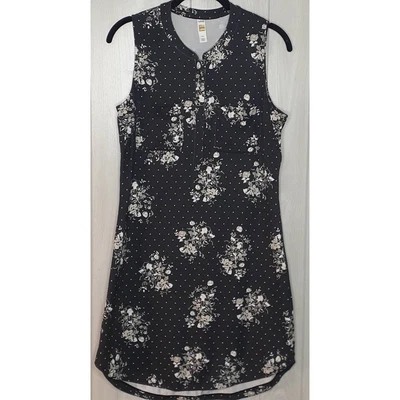 $23 • Buy Ladies Lole Athleisure Dress Black Floral Sleeveless Size Small