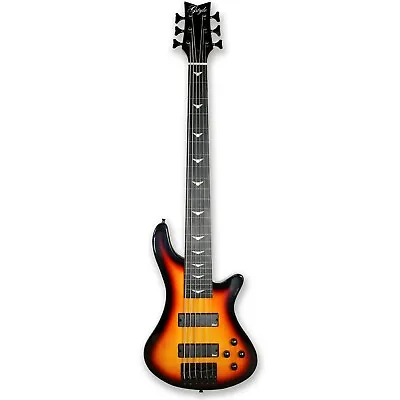 Fretless 6 String Electric Bass Bolt_On Maple NeckPoplar Body Sunburst • $199.99