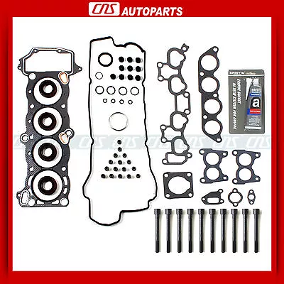 Fits 91-94 Nissan Sentra NX 1.6L GA16DE Head Gasket Set W/ Head Bolts+Silicone • $334.07