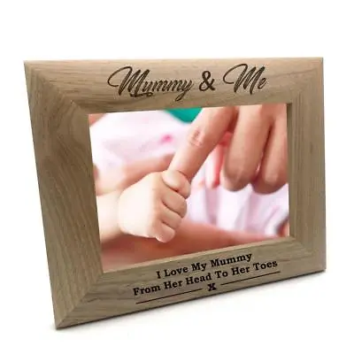 Mummy And Me Wooden Photo Frame Gift FW50 • £13.98