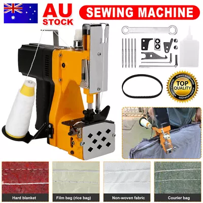 Portable Industrial Electric Sewing Machine Bag Sealing Heat Sealer Stitcher Set • $80.85