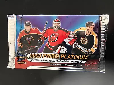 2002-03 Pacific Prism Platinum McDonald’s Unopened Hockey Pack Of 3 Cards • $2