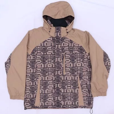 C5365 VTG Columbia Men's Hood Geometric Windbreaker Jacket Size L • $22.99