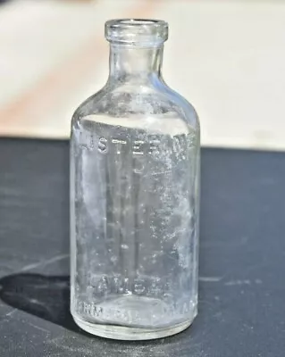 Vintage Listerine Glass Bottle Raised Lettering No Cap/lid • $3.99