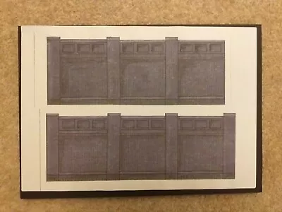 £4.50 • Buy 00 Gauge Model Railway Backscenes - Retaining  Wall On 5mm Foamboard.