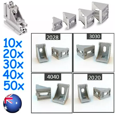 L Shape Corner Bracket Fit 2020 2028 3030 4040 Series Aluminum Extrusion Profile • $7.55