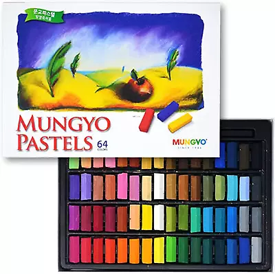 Mungyo Non Toxic Square Chalk Soft Pastel Pack Of 64 Assorted Colours • $21.27