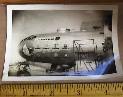 Wwii Original B-29 Nose Art Photograph 314 Bomb Wing Pacific • $6