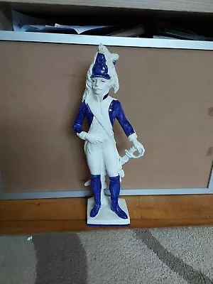 £14.99 • Buy Vintage Italian Royal Mayolyca Porcelain  Soldier Statue Signed AB 38 Cm...