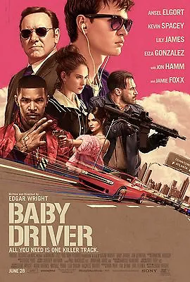 £5.09 • Buy Baby Driver Poster A4 A3 A2 A1 Cinema Movie Large Format Art Design 2