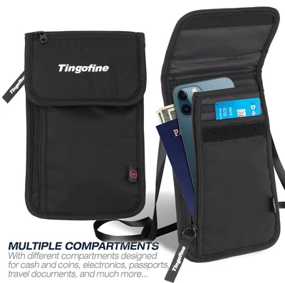 $30.99 • Buy [Multi-Pockets] Lightweight Neck Pouch Air Ticket Bag Chest Pocket For Men Women