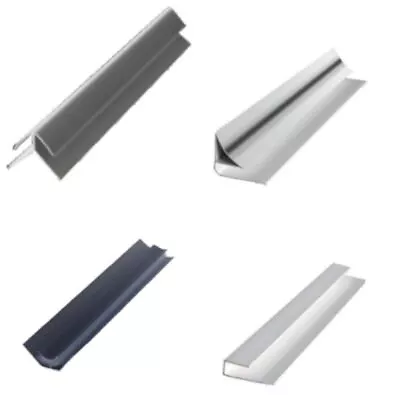 Trims For Bathroom Panels & Shower Wall All Types & Colours PVC End Caps Angles • £8.99