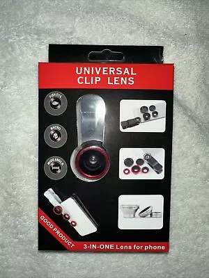 Professional Fish Eye Wide Angle Macro Lens Zoom Clip For All Smartphone IPhone • £3.95