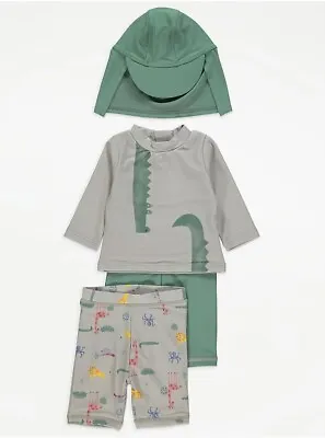 Baby Boys 4 Piece Sun Safe Set Age 9-12 Months • £8.99