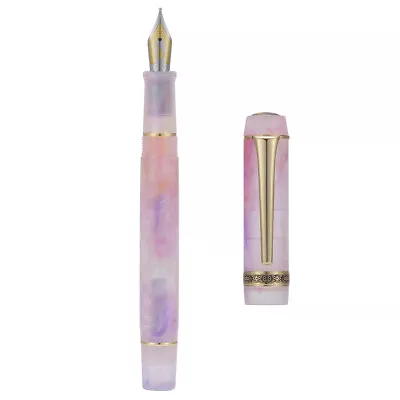 Kaigelu 316A Fountain Pen EF/F/M Nib Pink Swirl Acrylic Writing Gift Pen • $26.50