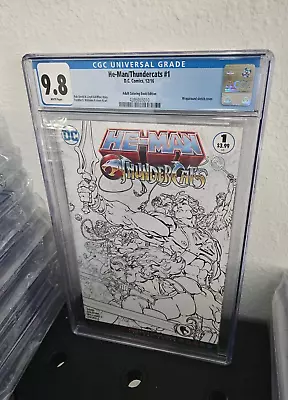 CGC Graded 9.8 He-Man/Thundercats #1 Adult Coloring Book Edition Wraparound • $150