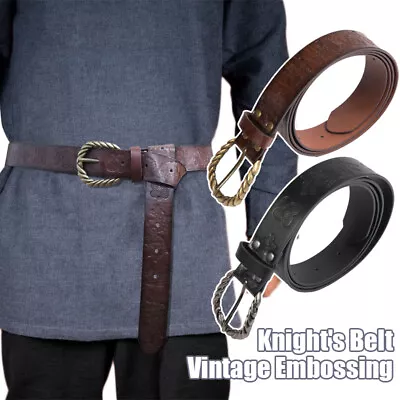 Medieval Knight Belt Vintage Embossed Costume Robe Tunic Waist Belts • £13.42