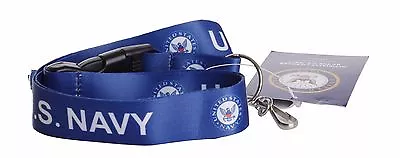 U.S. Military Official Licensed  U.S. NAVY  BLUE Lanyard • $7.99