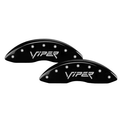 For Dodge Viper 02 Gloss Black Caliper Covers W Viper Engraving Full Kit 4 Pcs • $289
