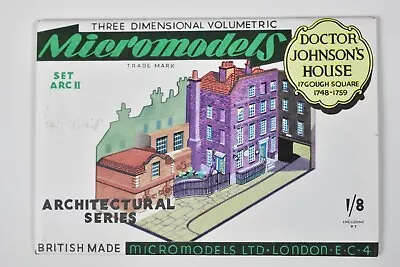 Reproduction By Autocraft Of 1949 Micromodels Arc3 Doctor Johsons House • £5