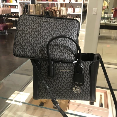 £227.44 • Buy Michael Kors Kali Medium Satchel Ipad Case Tote Shoulder HandBag MK  Black