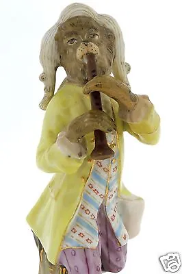 19c Carl Schneider Porcelain Monkey Band Figurine - Clarinet Musician 4 DHC PC  • $395