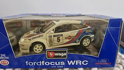 Bburago Ford Focus Rs Wrc 1 18 Model Car Boxed Rare • £49.95