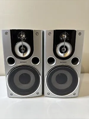 SONY Pair 2 Speakers Surround SS-CHPX9 120W Bookshelf Speakers TESTED • $29.99