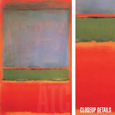 26W X44H  NUMBER 6 (VIOLET GREEN & RED) 1951 By MARK ROTHKO - CHOICES Of CANVAS • $310.61