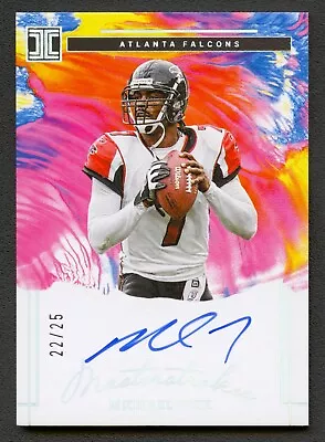 Michael Vick 2022 Impeccable Masterstrokes Atlanta Falcons Auto Autograph /25 • $124.99