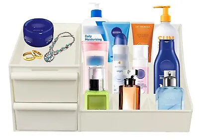 £9.95 • Buy Cosmetic Make Up Organizer Display Table Desktop Storage Tidy Stand Holder White