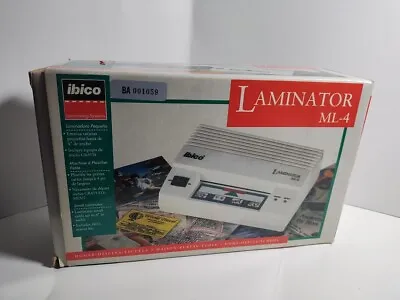 Ibico Laminator ML-4 Machine 1  4” Home Office Laminator  New Open Box • $30