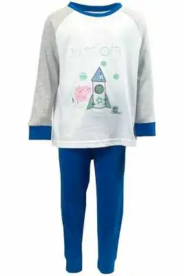 £4.95 • Buy Kids GEORGE PIG Rocket Space Blast Off Pyjamas PJs Xmas Gift