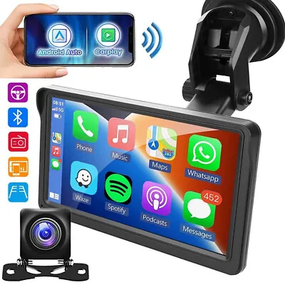 Universal 7  Touch Screen Car Radio Apple CarPlay Android Auto Portable Stereo • $49.99