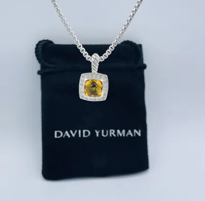 David Yurman Petite Albion Pendant Necklace With Citrine And Diamonds  • $349.99