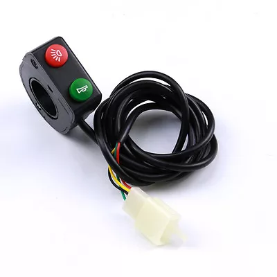 7/8  Motorcycle Horn Head Light Switch Button Wires ATV Scooter Bike Dirt Bike • $9.33