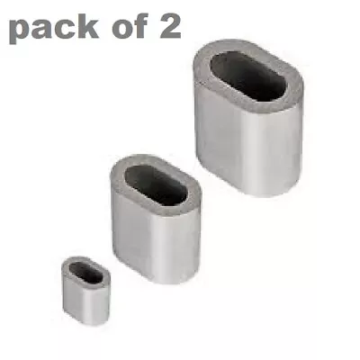 £1.19 • Buy Steel Wire Rope Ferrules Crimping Sleeve Also For Marine Stainless Steel Wire TA