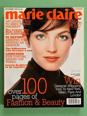 MARIE CLAIRE Mag October-1996 CHANDRA NORTH Imogen Stubbs Jude Law Samuel West • £14.99