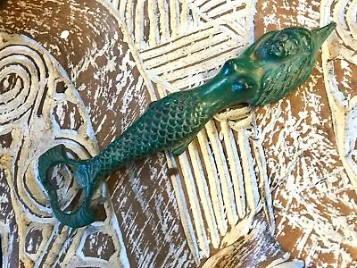 Mermaid Sea Maid Bottle Opener Nautical Handmade Cast Verdigris Bronze 7  • $33.48