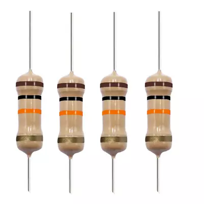 10 Pack~100PACK  10K Ohm Ω  5% Tolerance 1/2W 0.5 Watt Carbon Film Resistor • $3.59