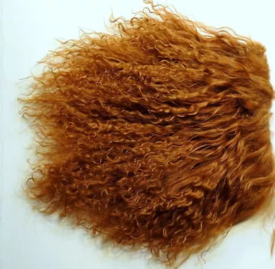 Golden Auburn Red Tibetan Lamb Mohair For Doll Hair Wigs Or Reroot  4 X4   • $9.89