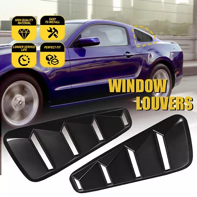 For 2005-2014 Ford Mustang 1/4 Quarter Side Window Louvers Scoop Cover Vent 2PCS • $25.99